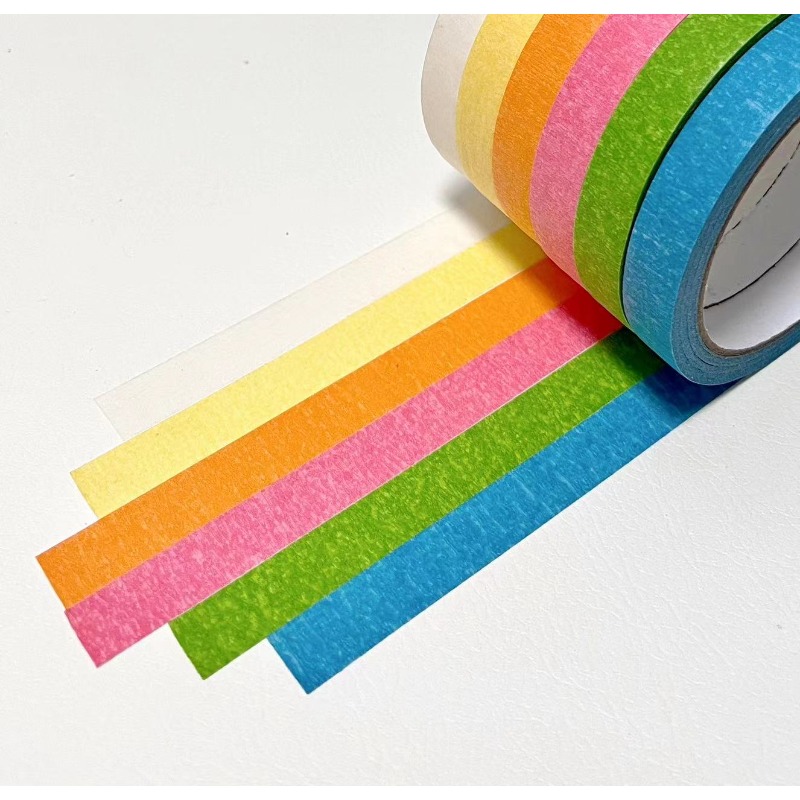 Colored Masking Tape 1 Inch Of Colorful Craft Tape Vibrant Rainbow