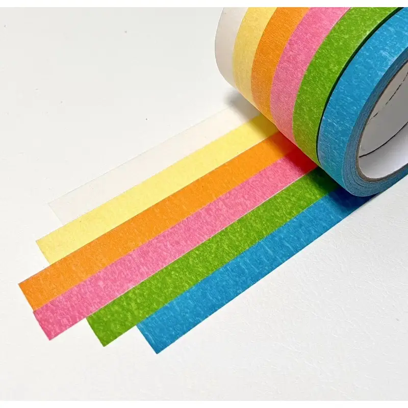 Color Masking Tapes Painter's Tape Rainbow Color Roll Art - Temu
