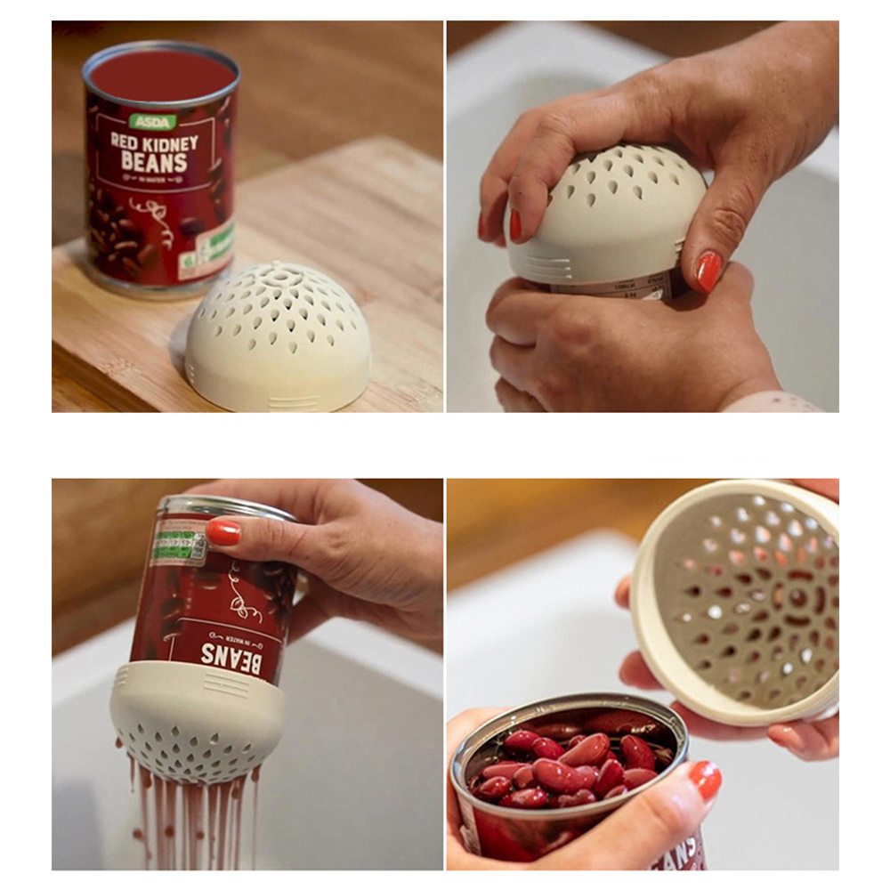 3pcs Silicone Can Filter Mini Colander Kitchen Strainer Portable Ca