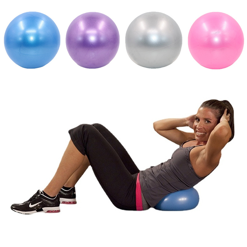 Mini Yoga Ball, Pilates Ball 9.84 in with Inflatable Tool, Core Ball  Workout Ball for Stability Physical Therapy Fitness, Pink