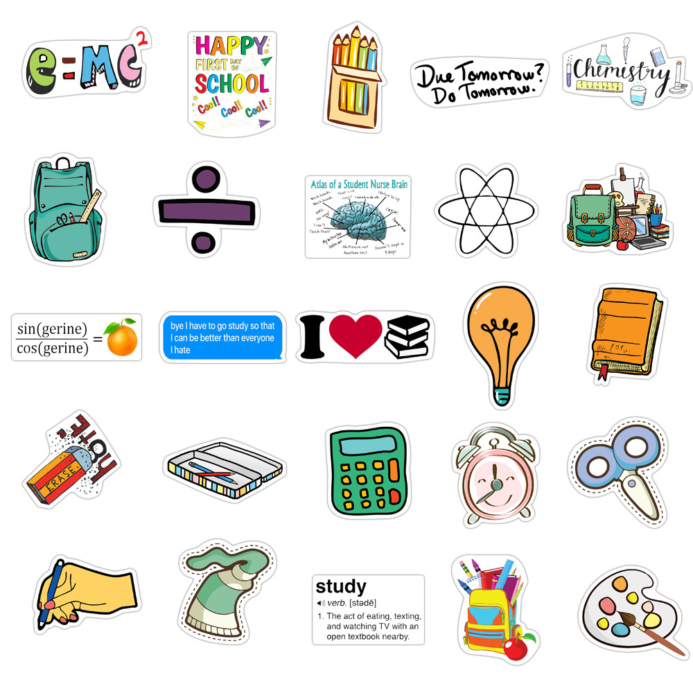 Math Stickers Preppy Stickers School Stickers Vinyl - Temu