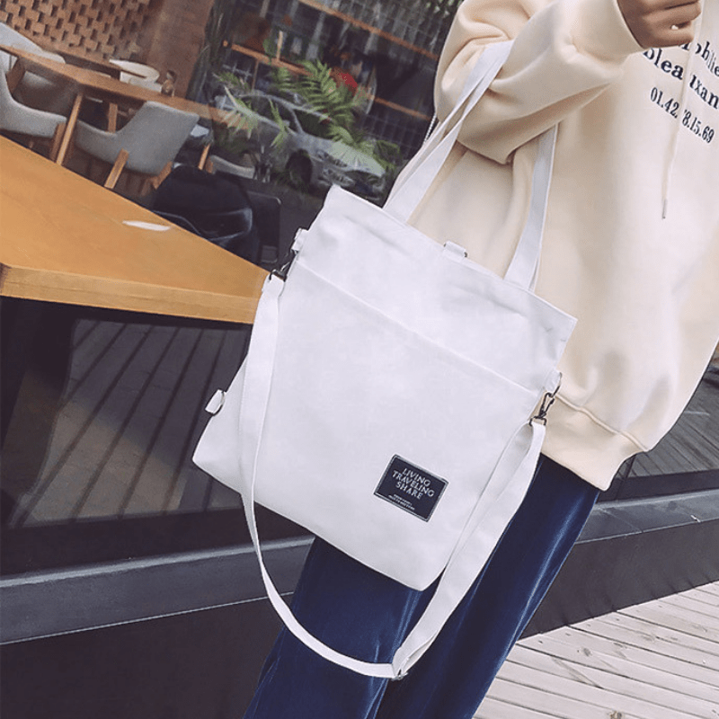 Kpop Style Tote Bag, Large Capacity Crossbody Bag, Preppy Style Handbag For  School & Travel - Temu