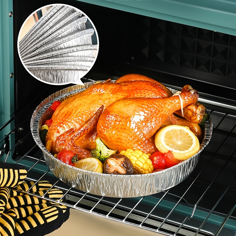 Food Grade Aluminum Baking Pan -, Oil Absorbent, Grilling, And Oven Safe -  Perfect For Baking, Grilling, And Cooking - Temu