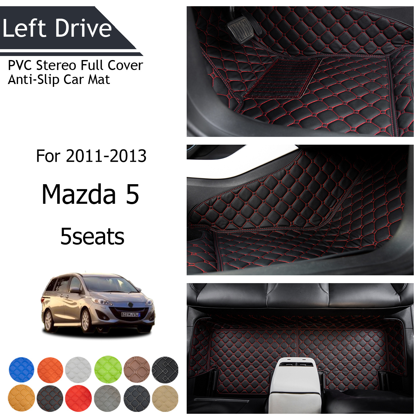 Silicone Car Gear Head Shift Knob Cover for Mazda 3 5 6 323 626 RX8 7 MX3  MX5 CX5 Atenza