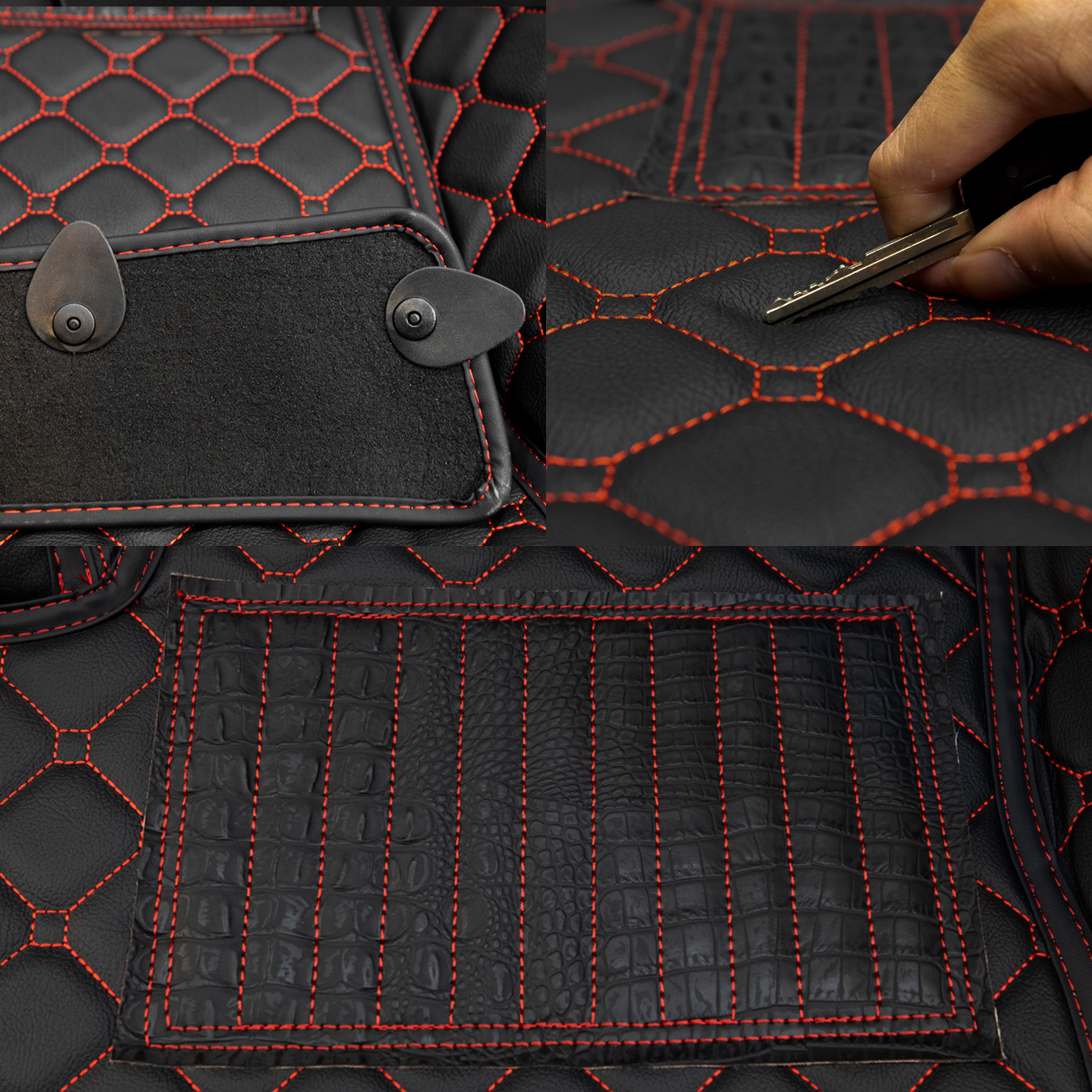  Auto Mall Alfombrillas para maletero para todas las estaciones,  compatibles con Ford Explorer XLT 3D láser de cobertura completa,  alfombrilla de carga trasera impermeable para mascotas (negro) : Automotriz