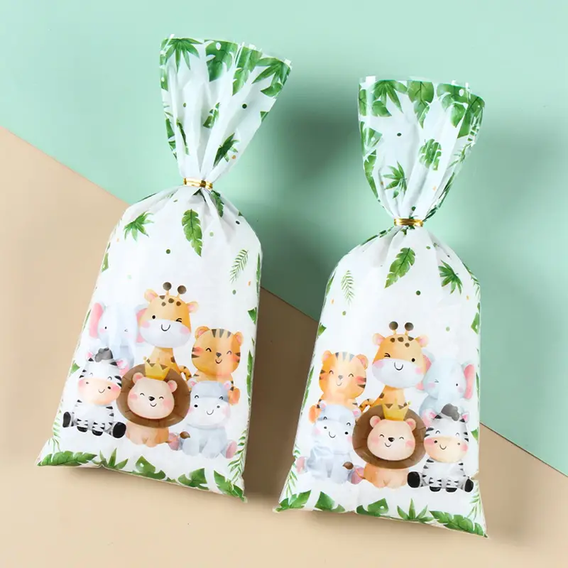 Animal Candy Bags Jungle Safari Theme Cookie Bags Birthday - Temu