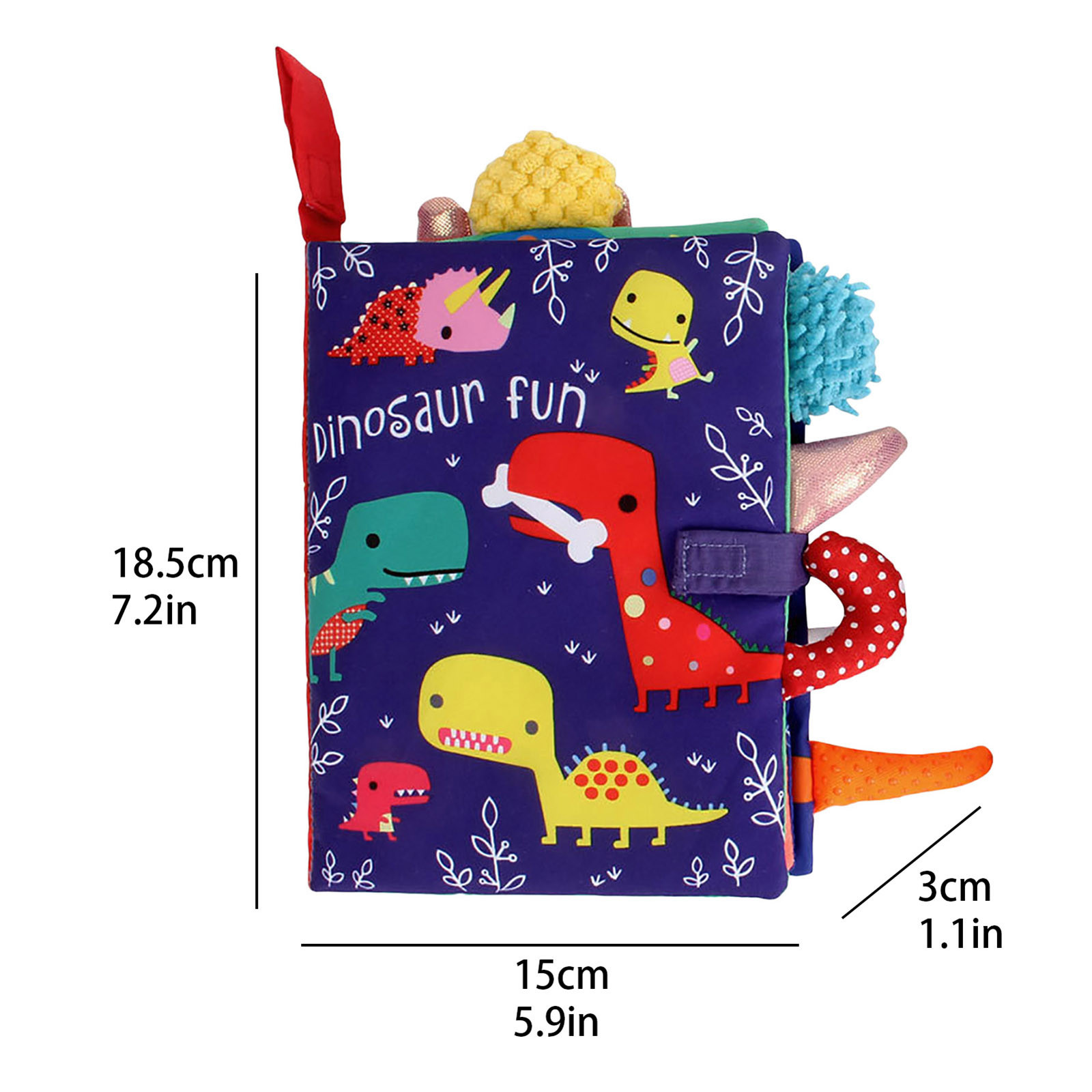 Baby Book 3d Animal Tails Baby Cloth Book Puzzle Early Temu