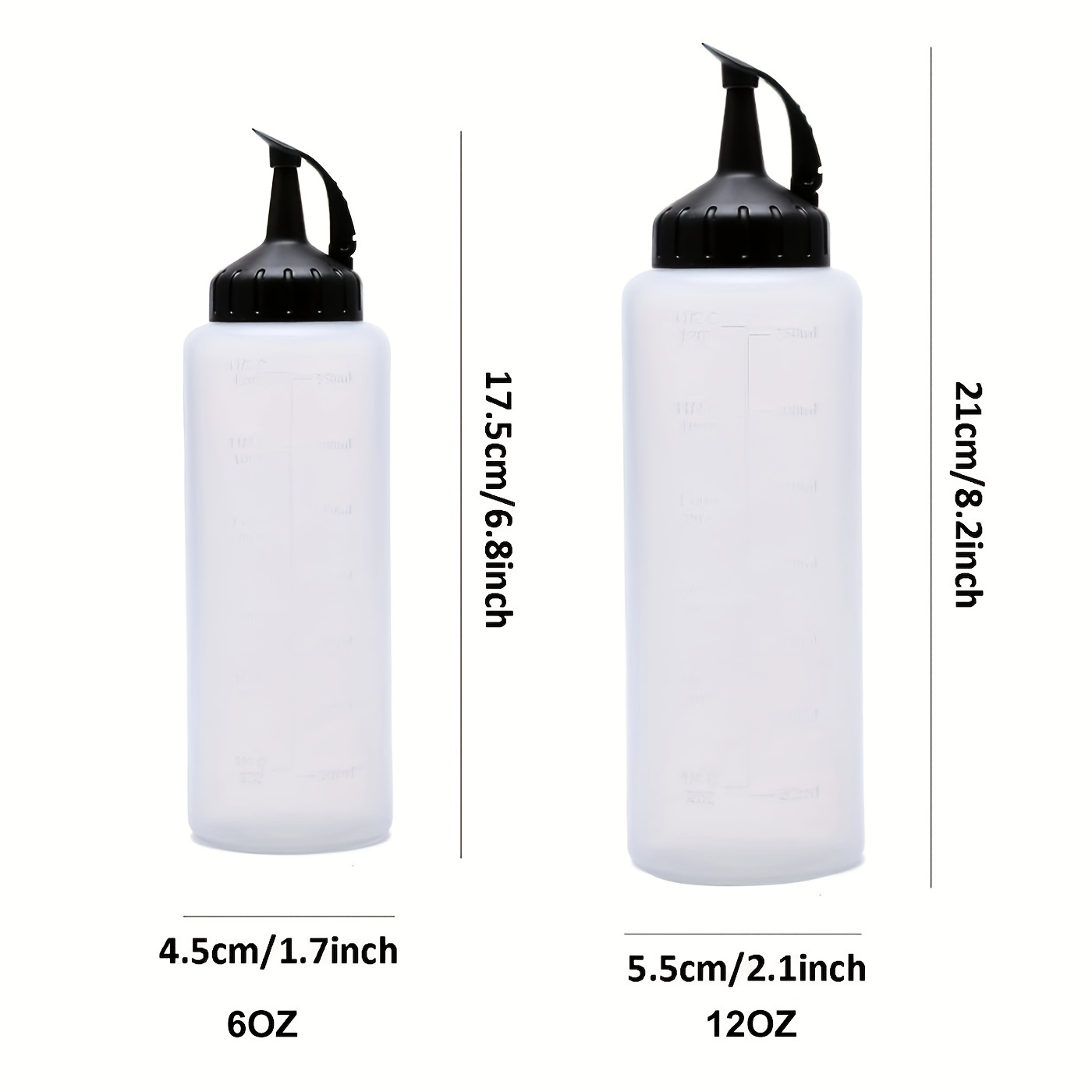 OXO Good Grips Chef's Squeeze Bottle Set, Plastic, Translucent