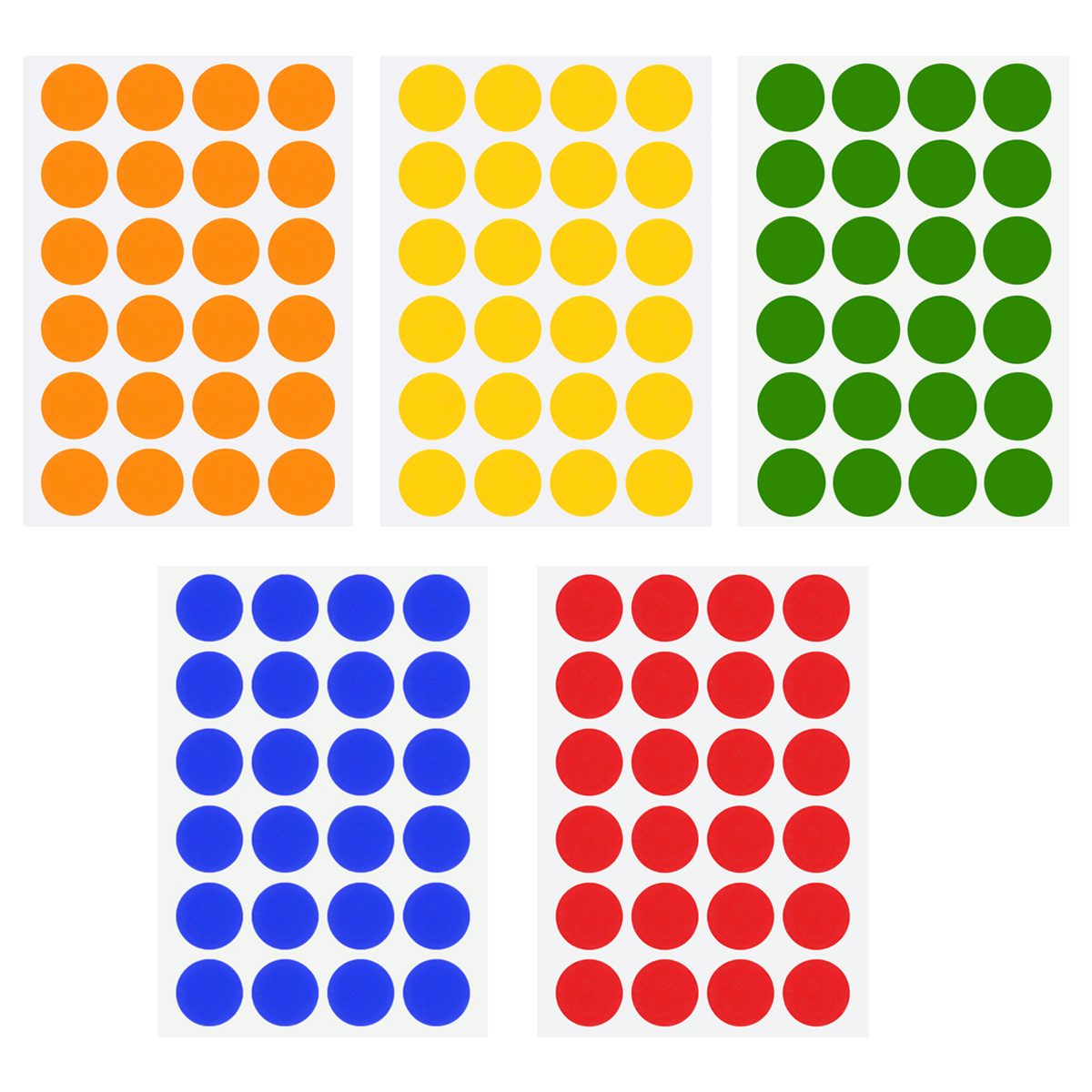 Bag Coloured Dot Stickers Self Adhesive Round Coding Temu