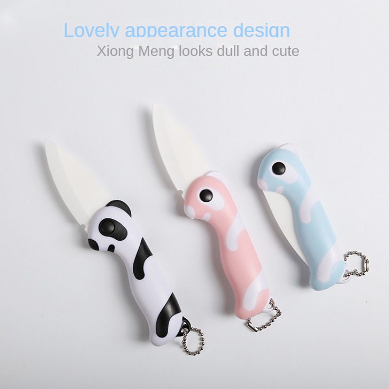 Folding Knife, Ceramic Paring Knife, Small Folding Pocket Knife, Mini Cute  Portable Fruit Knife For Travel, Camping, Kitchen, Women, Men, Cartoon Home  Ceramic Fruit Knife, Kitchen Supplies - Temu