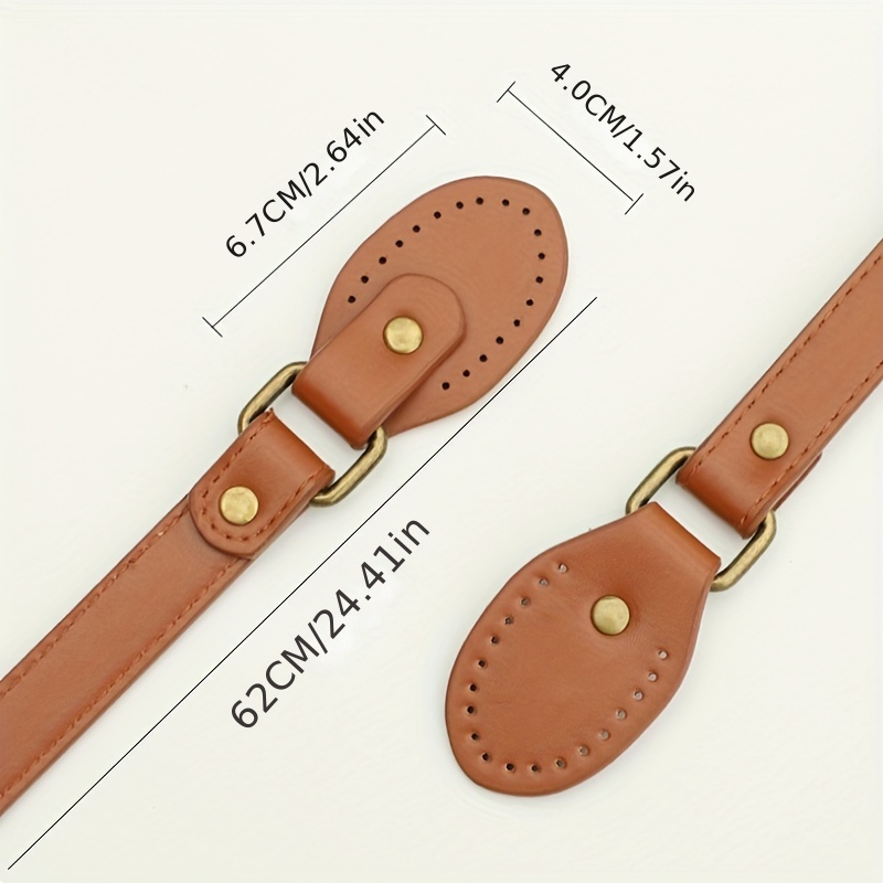 Purse Strap Pu Leather Bag Straps Replacement Durable Adjustable Crossbody  Replacement Straps For Handbags Diy Bag Accessories - Temu