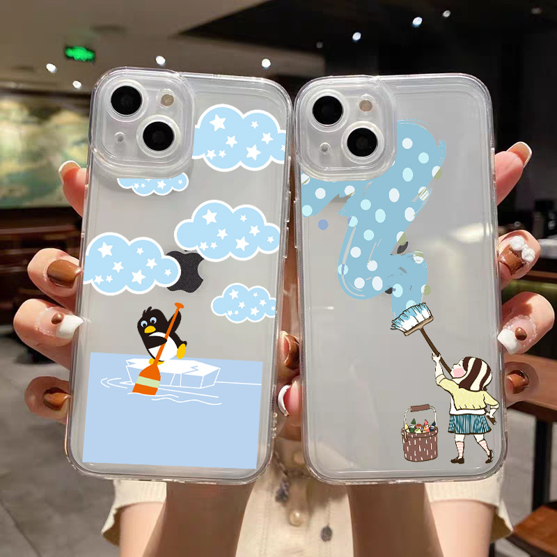 Bumper Print Space Soft Cute Phone Cases for iPhone 6 6s 7 8 Plus X Xs XR  11 12 13 Pro Max