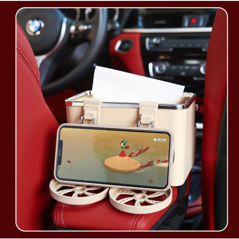 Upgrade Car Multi functional Tissue Box Phone Holder! - Temu