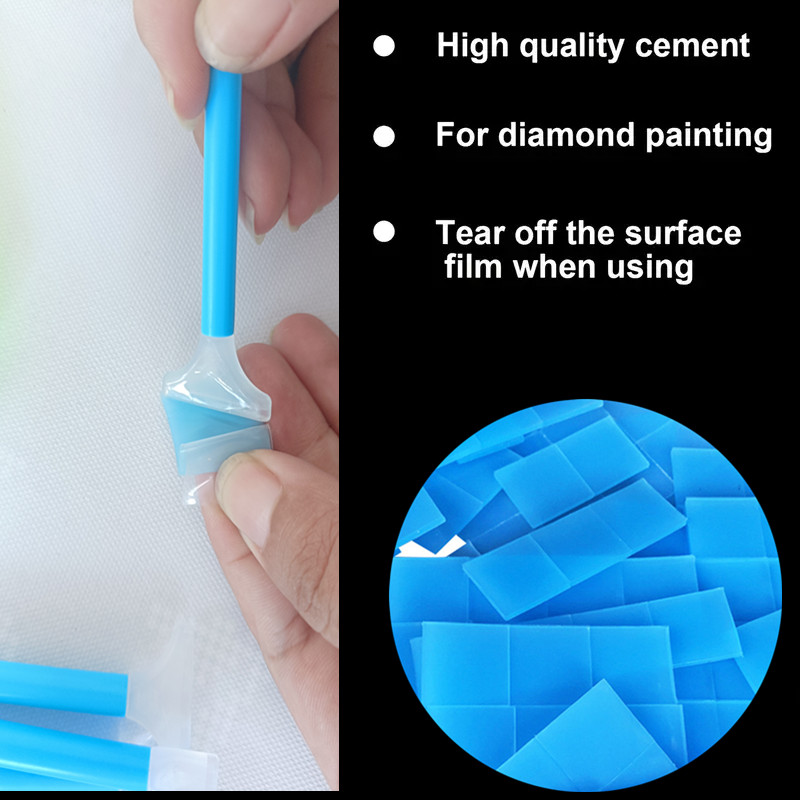 Blue Painting Glue Clay Diy Diamond Embroidery Wax Tool Set - Temu