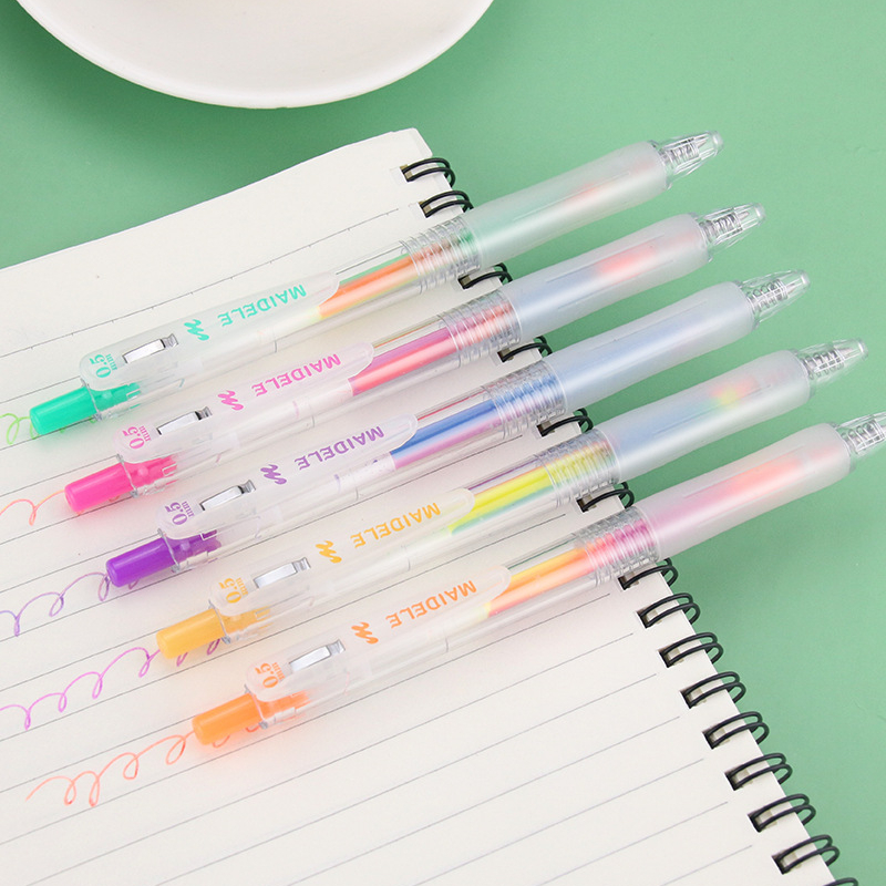 Rainbow Gradient Gel Pens Glitter Colors - Temu