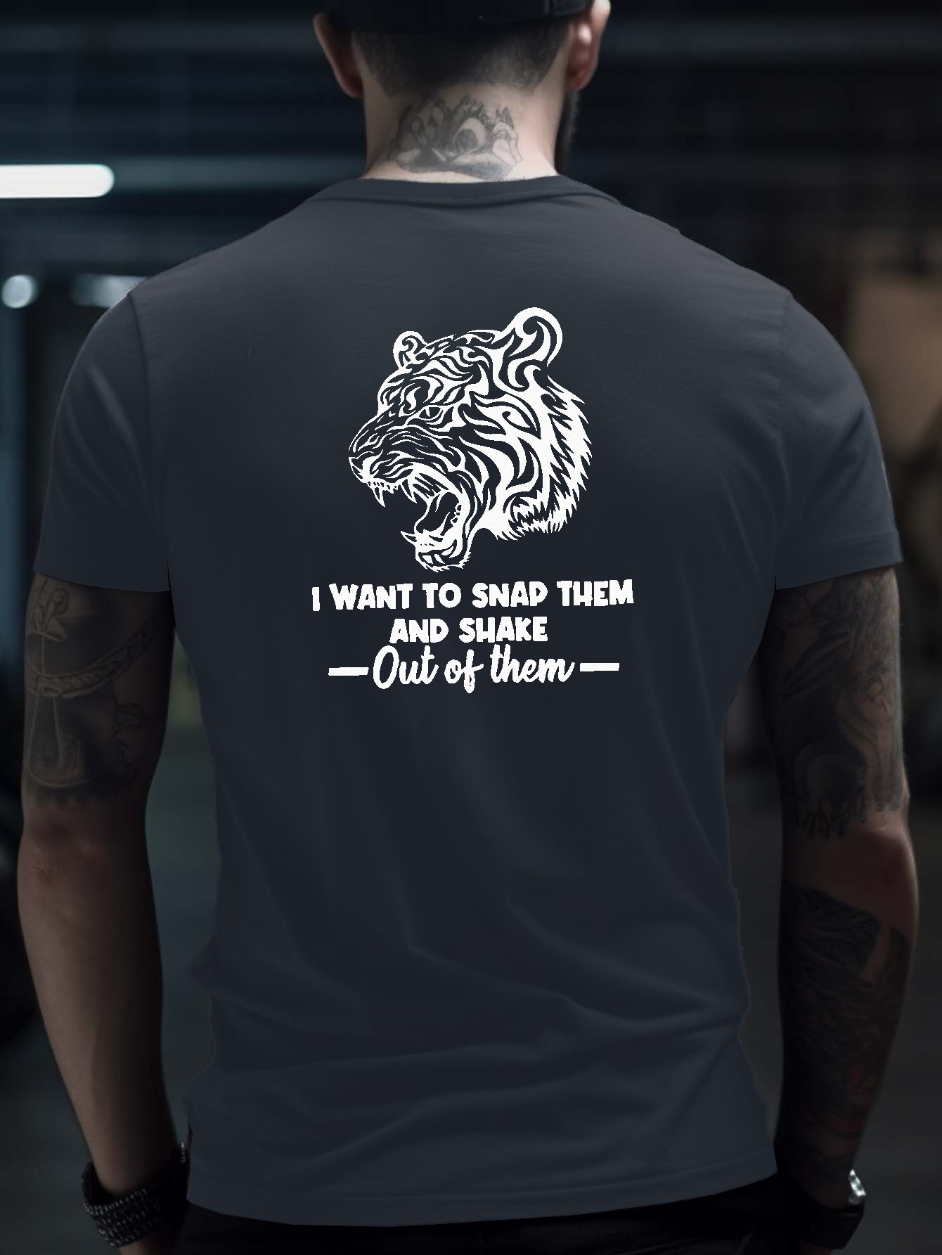 Trendy Tiger Print Men's T-shirt For Summer Outdoor, Chic Male Clothing -  Temu