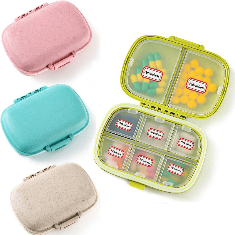 Buy Small Portable Pill case Keychain, Metal Pocket Pill Boxes for  Purse,Mini Small Pill Organizer Case Container,Waterproof Cute Metal Pill  Holder Medicine Bottle for Outdoor Camping Travel. Online at Low Prices in