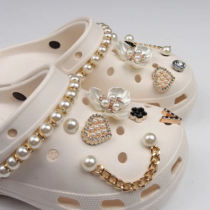 Faux Pearl Shoes Charms For Clogs Sandals Decoration - Temu