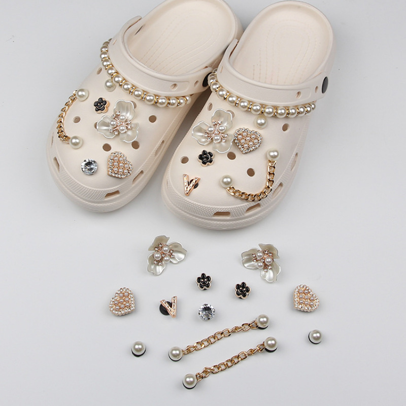 Faux Pearl Shoes Charms For Clogs Sandals Decoration - Temu