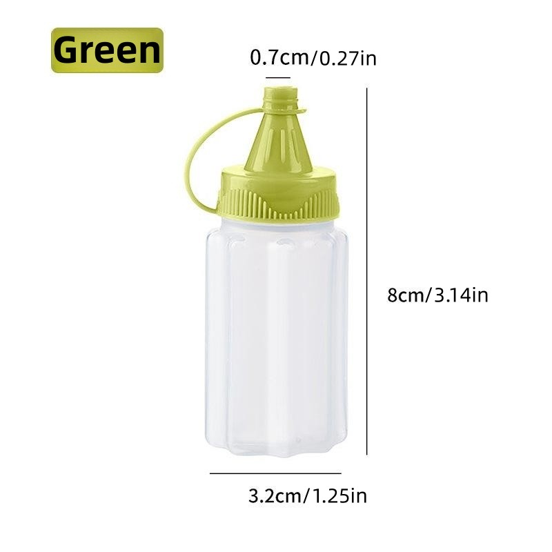 2/4Pcs Plastic Sauce Squeeze Bottle Mini Seasoning Box Salad Dressing  Containers Portable Jam Barbecue Spice Jar Kitchen Tools