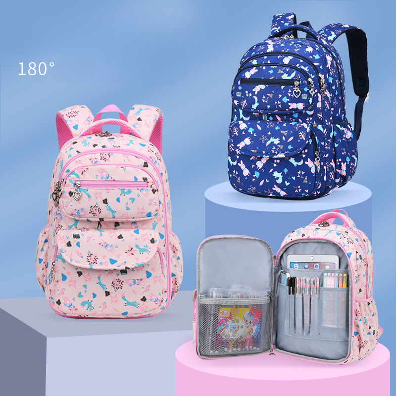 Pink School Backpacks for Girls, Kids Bookbag Girls School Bags, Kids Unisex, Size: 17.72*12.20*7.1 in