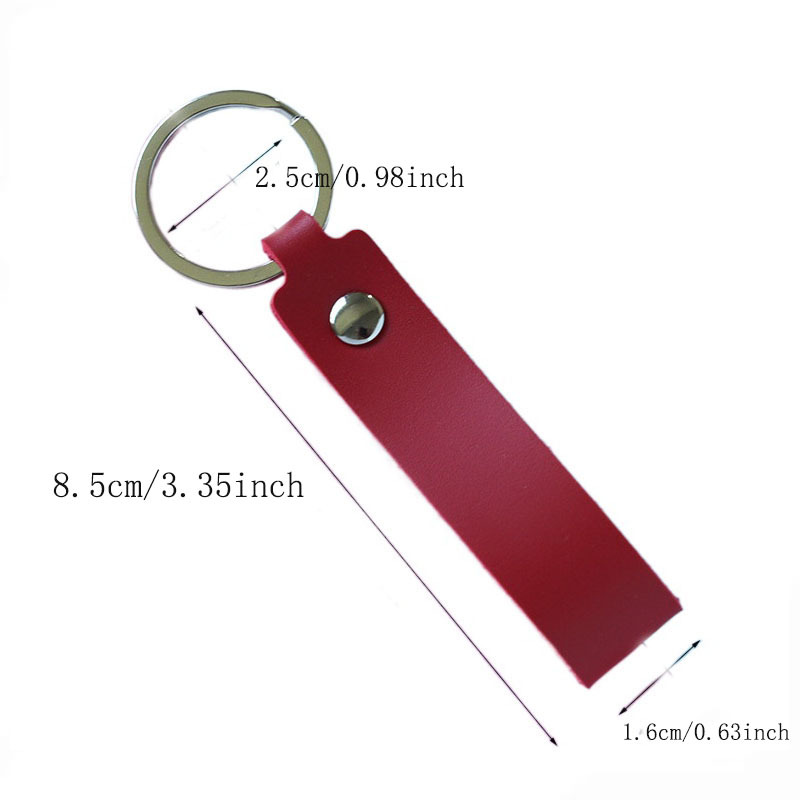 Fashion Pu Leather Keychain Simple Car Key Chains Business Gift Keyring For  Men Women Metal Key Rings Wallet Keychains - Temu