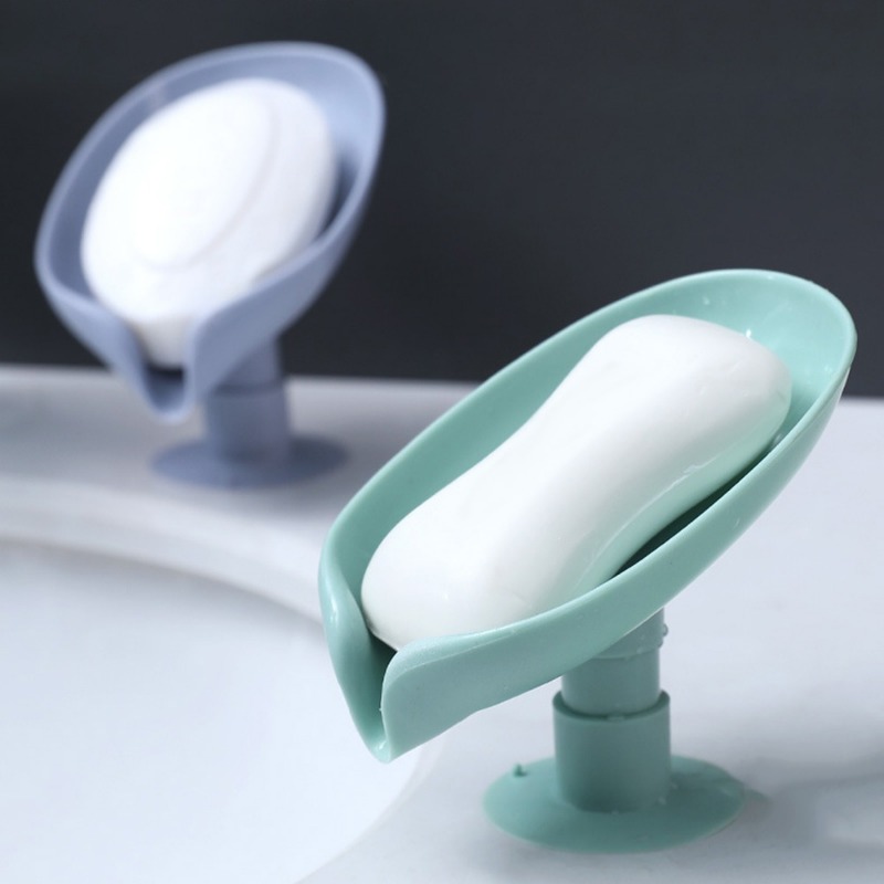 Creative Leaf Shaped Soap Dish Plastic Drain Soap Tray - Temu