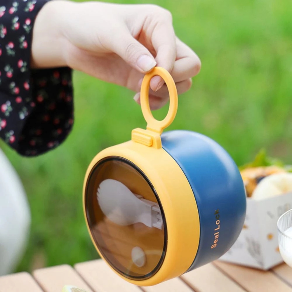 Plastic Thermal Lunch Box Insulated Lunch Cup for Camping Picnic Food Container