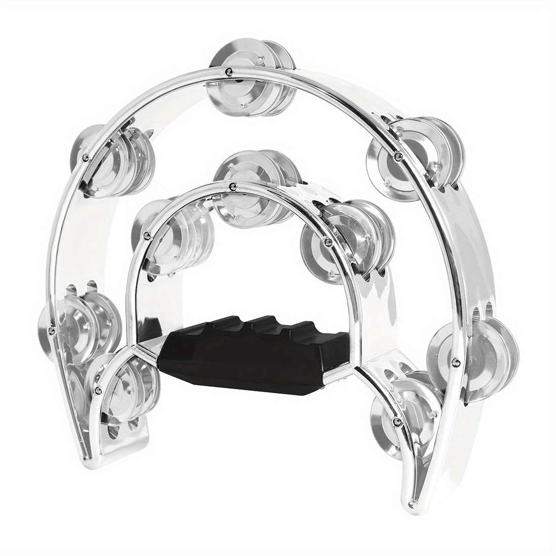 Adult Handheld With Electroplated Metal Bells On Abs, Percussion Instrument For Concerts And Parties
