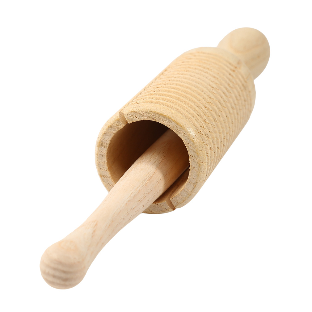 Wooden Single Gong Scraping Frog Percussion Instrument: Compact and Portable Single-line Loop Percussion Instrument