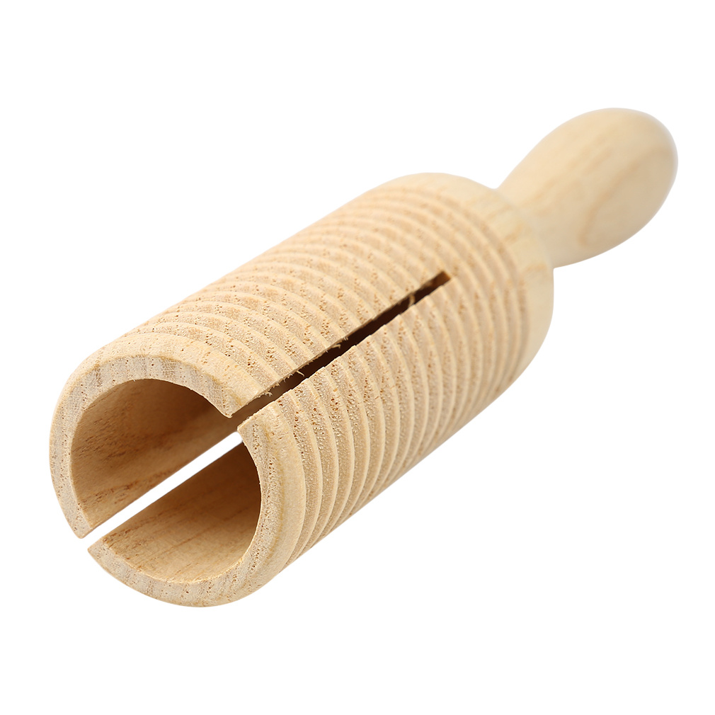 Wooden Single Gong Scraping Frog Percussion Instrument: Compact and Portable Single-line Loop Percussion Instrument