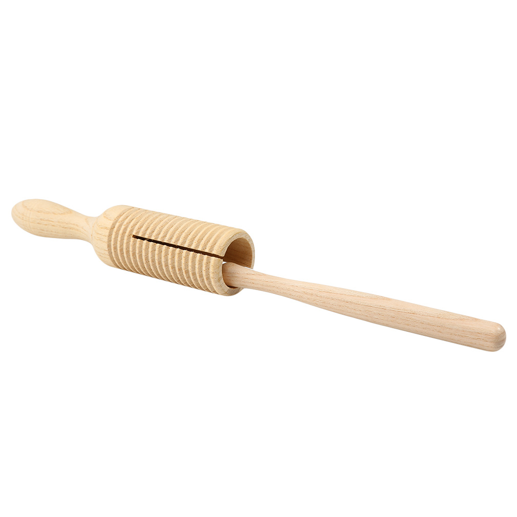 Wooden Single Gong Scraping Frog Percussion Instrument: Compact and Portable Single-line Loop Percussion Instrument