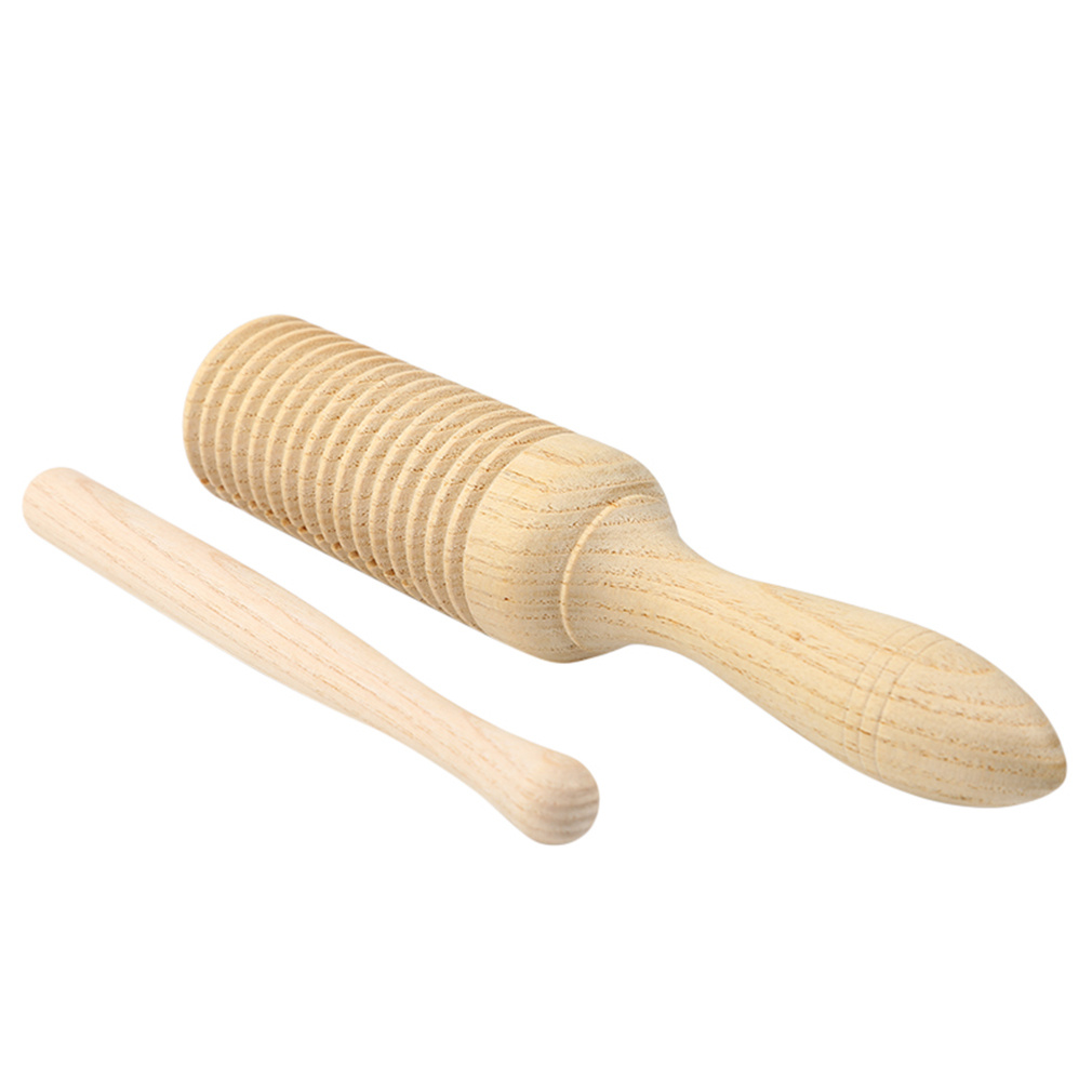 Wooden Single Gong Scraping Frog Percussion Instrument: Compact and Portable Single-line Loop Percussion Instrument