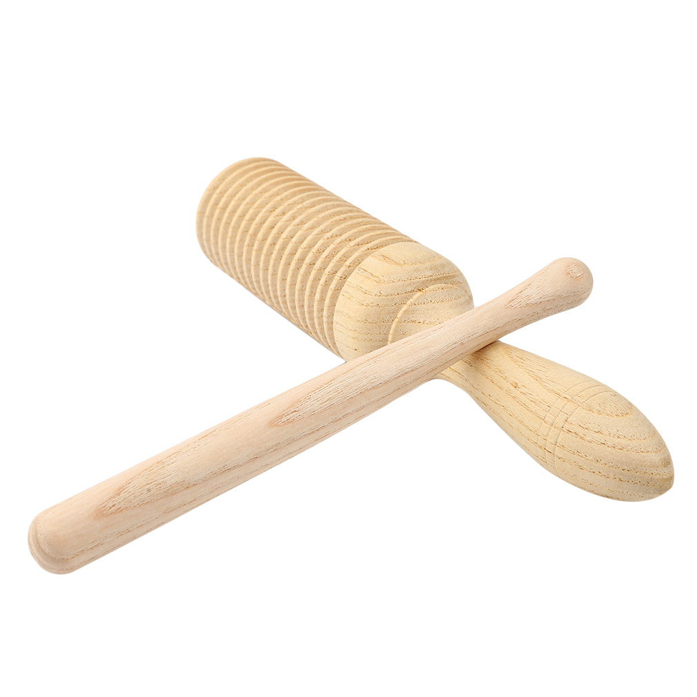 Wooden Single Gong Scraping Frog Percussion Instrument: Compact and Portable Single-line Loop Percussion Instrument