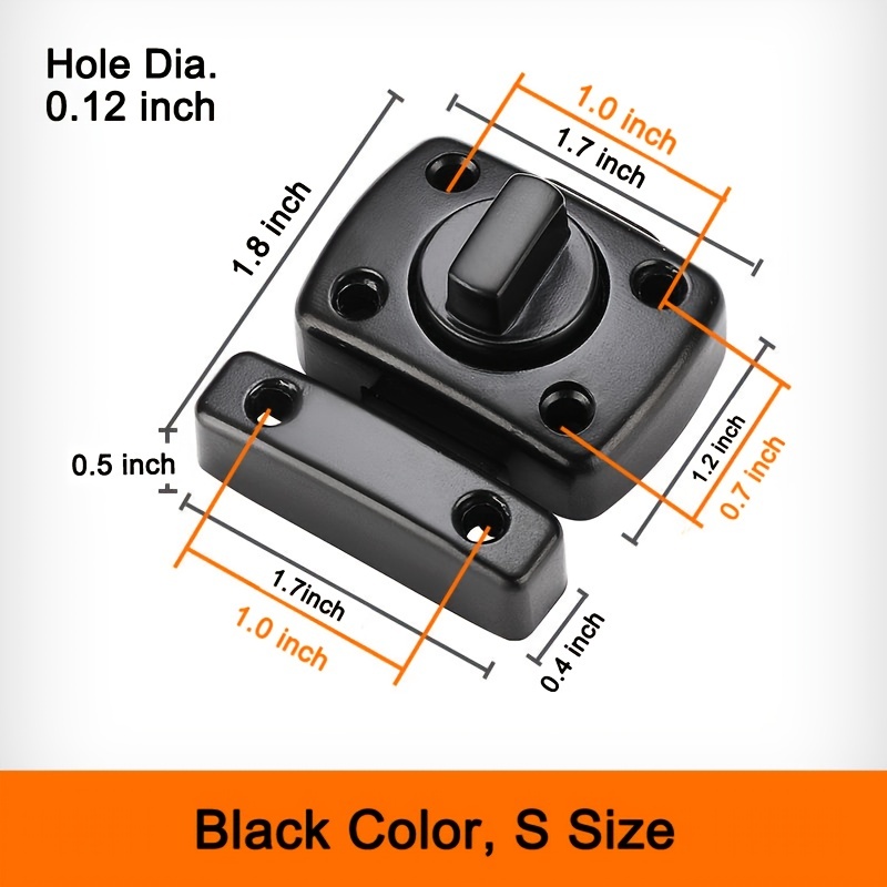 Home Security Door Lock, Rotate Bolt Latch, Gate Latches, Door Slide
