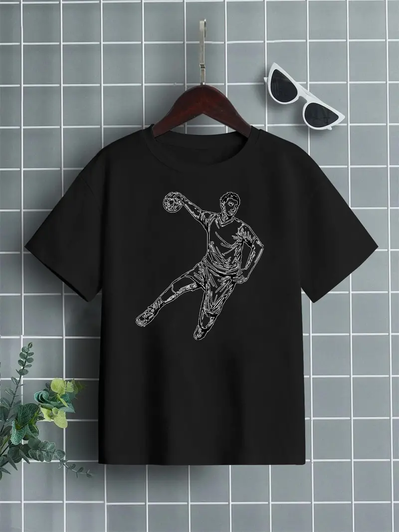 Camiseta Deportiva Estampado Jugador Baloncesto Niño - Temu Chile