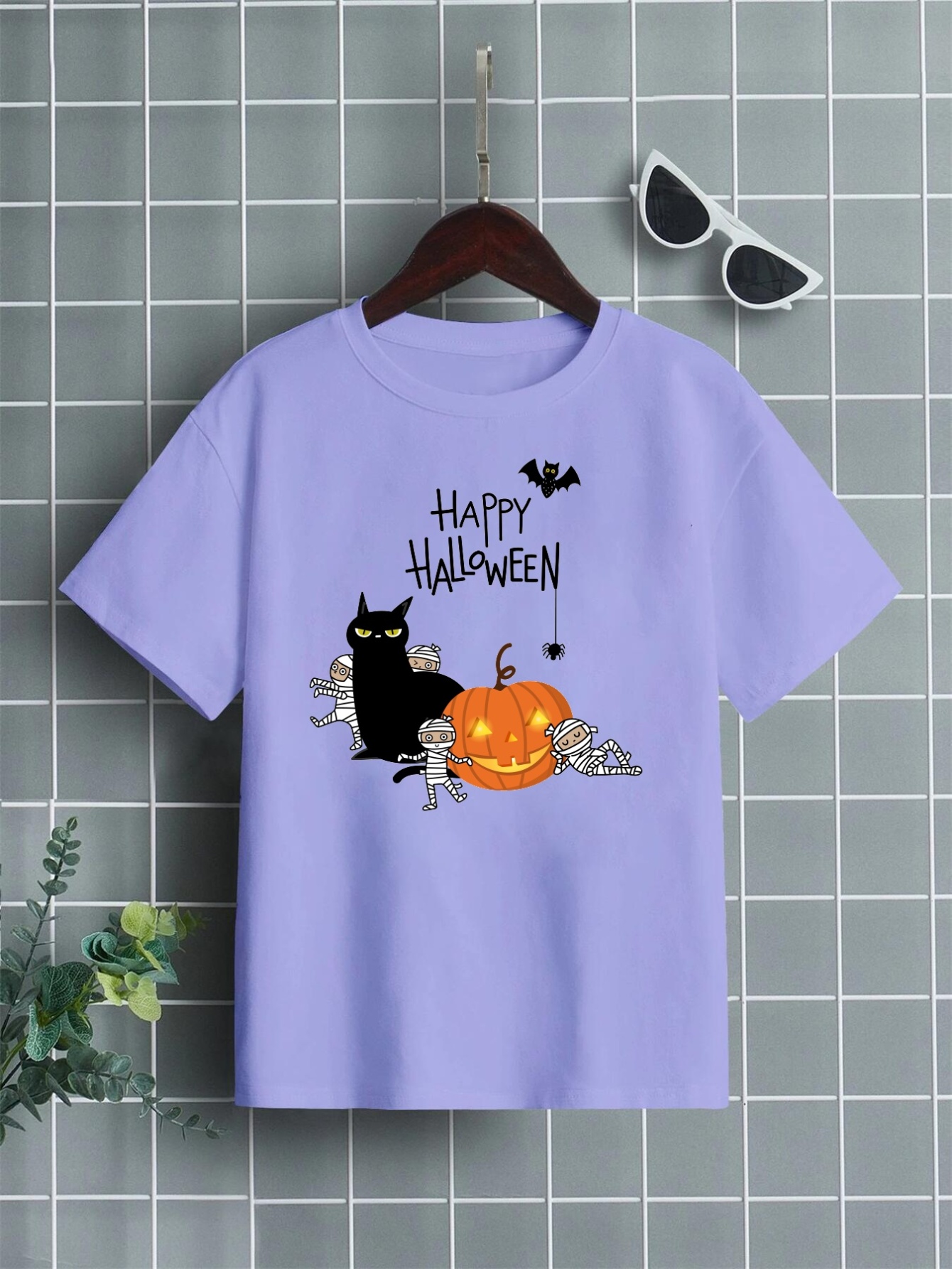 Happy Halloween Print T Shirt Tees For Kids Boys Casual Short