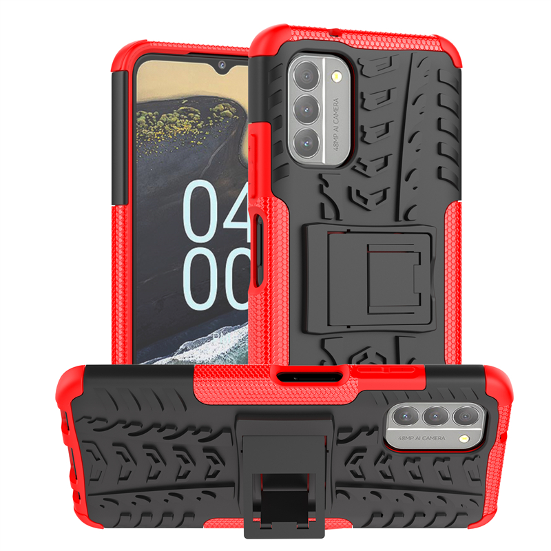 Para Realme 10 4G Honeycomb Funda para teléfono a prueba de golpes (Rojo)