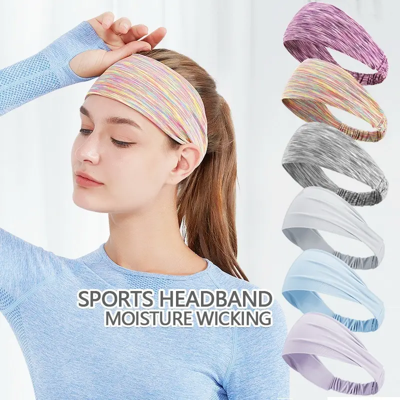 Headbands Women Elastic Workout Headband For Women's Hair Sports Yoga Hair  Bands