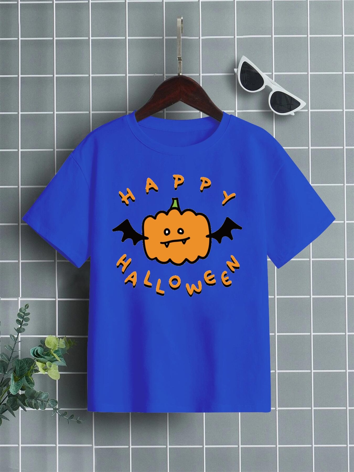 Happy Halloween Print T Shirt Tees For Kids Boys Casual Short