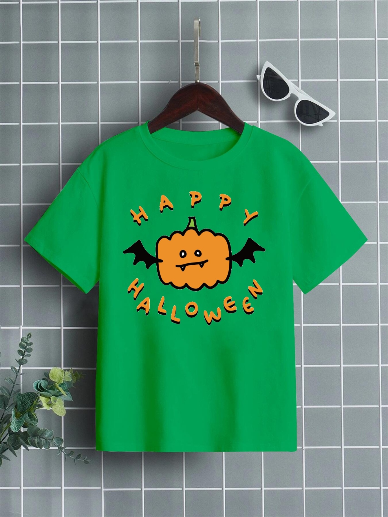 Happy Halloween Print T Shirt Tees For Kids Boys Casual Short