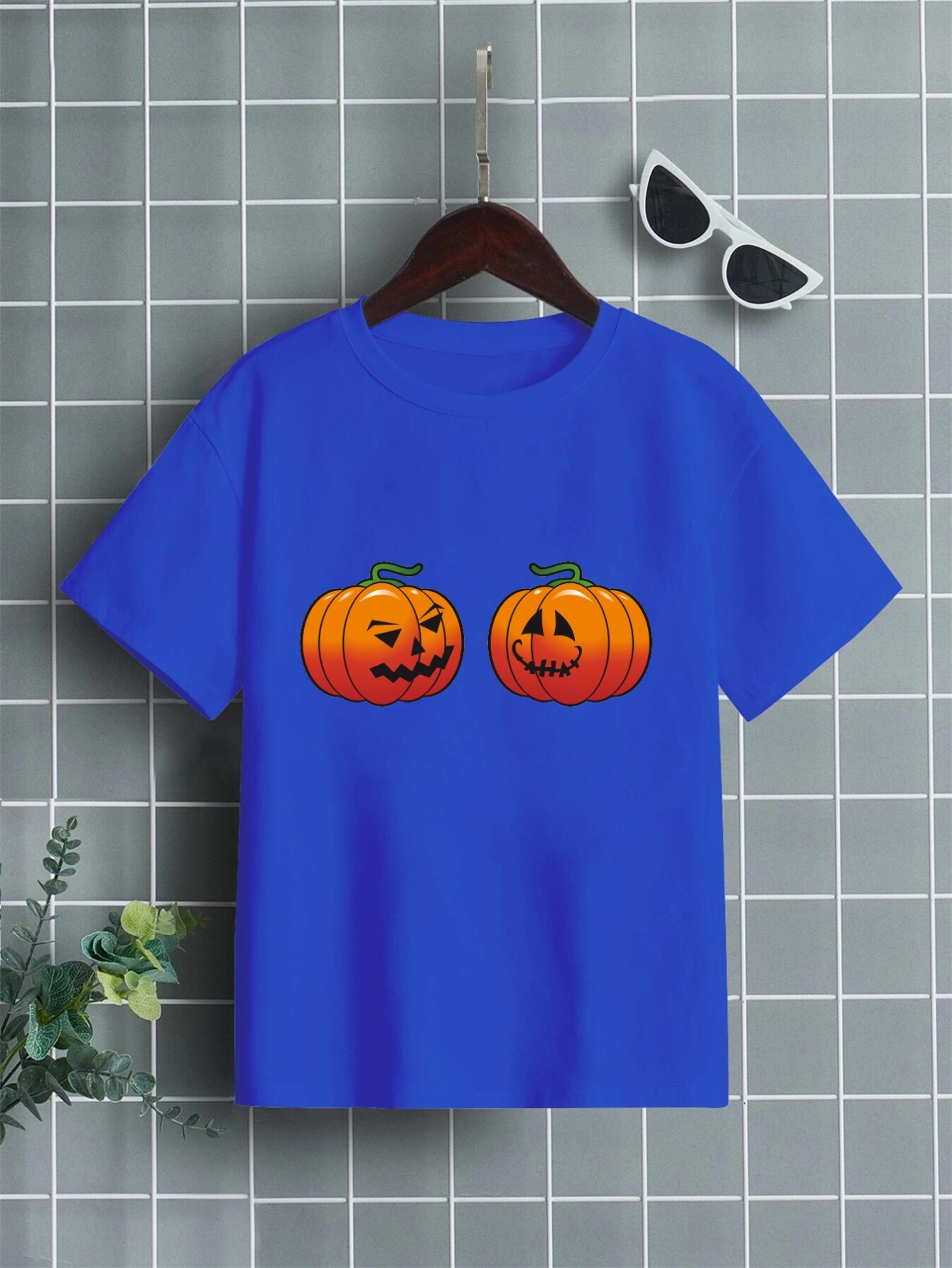 Cute Pumpkins Pattern Kids T Shirt Halloween Style Short Sleeve Top Boys Tee  For Summer - Kids' Fashion - Temu