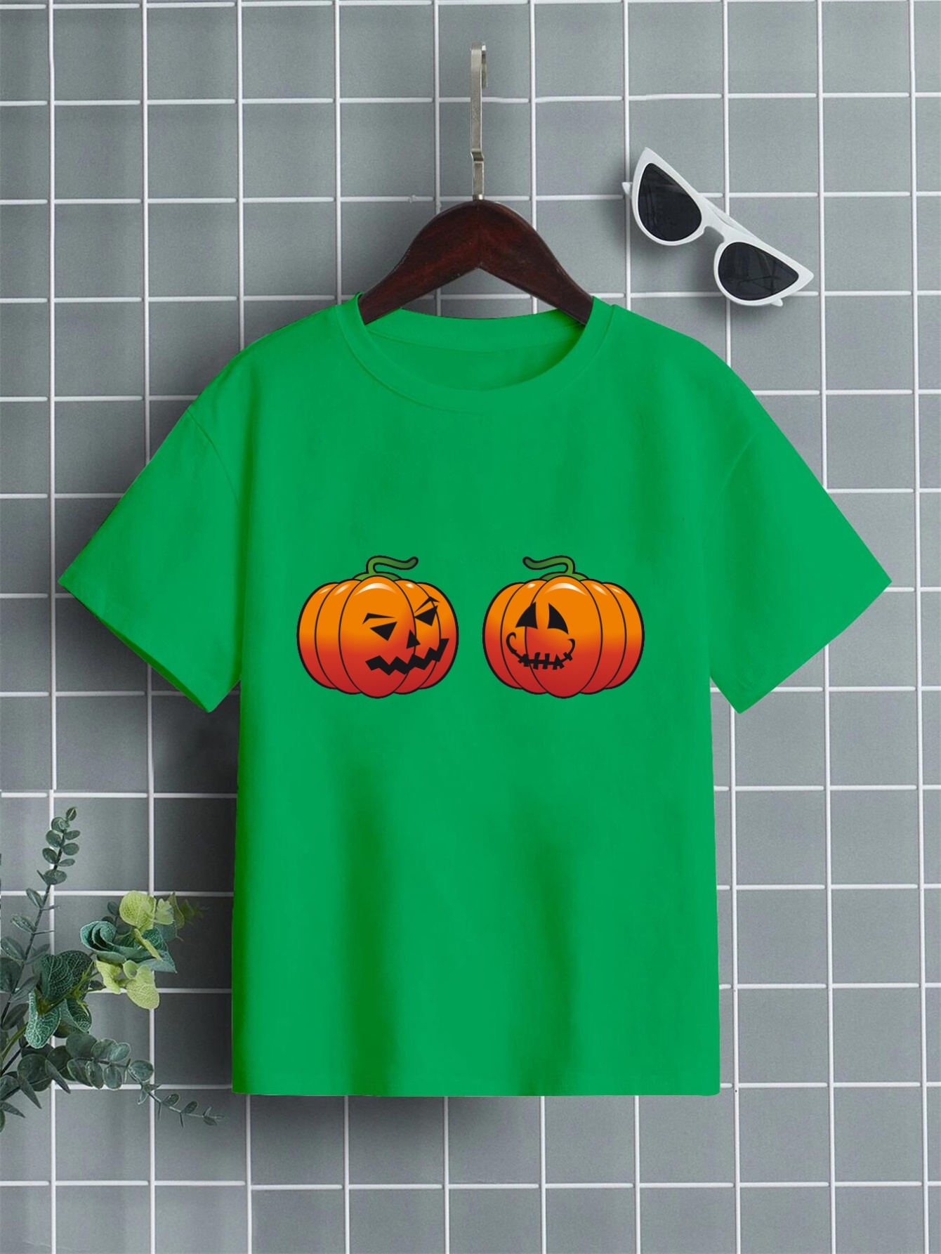 Cute Pumpkins Pattern Kids T Shirt Halloween Style Short Sleeve Top Boys Tee  For Summer - Kids' Fashion - Temu