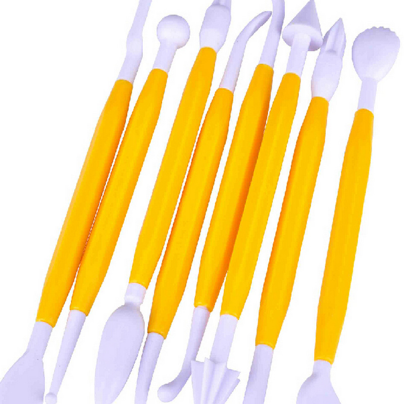 Baker's Cutlery Package of 8 with 16 Different Shapes Exclusive Modeling  Set for Fondant Gum Paste Sugar Craft and Cake Decoration Clay Modelling  Tools - Baker's Cutlery