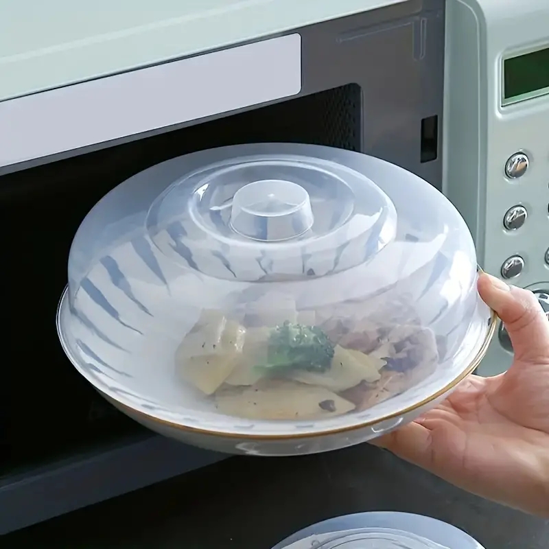 Professional Microwave Food Splatter Cover Microwave Plate Anti-oil Cover  Guard Lid with Steam Vents Keeps Microwave Oven Clean - AliExpress