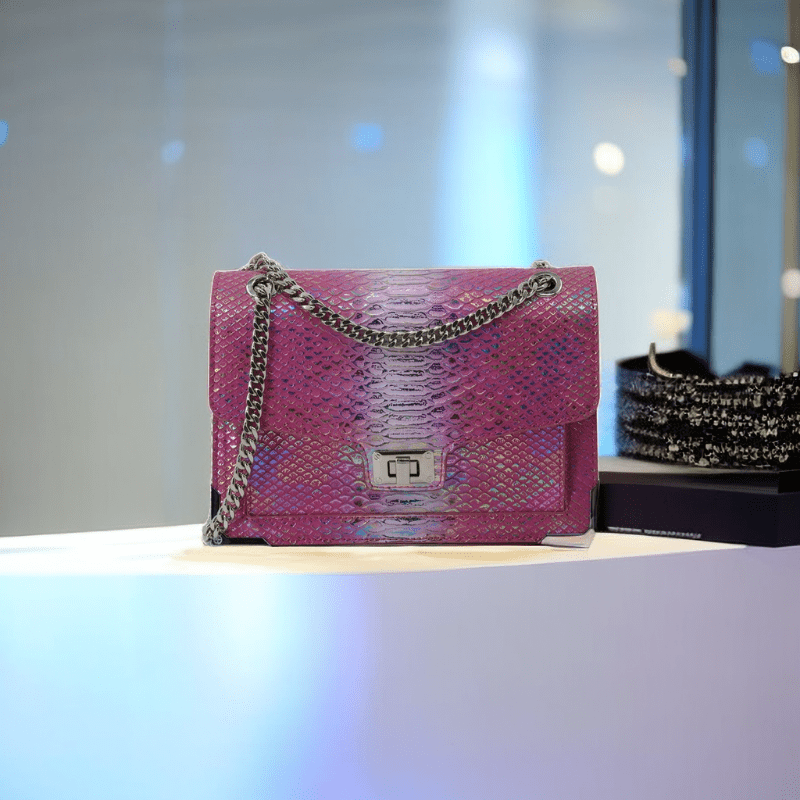 Retro Snakeskin Pattern Crossbody Bag Fashion Classic Pu Leather Flap Shoulder  Bag With Turn Lock Womens Simple Versatile Casual Design Handbag Top Handle  Bag - Bags & Luggage - Temu United Arab Emirates