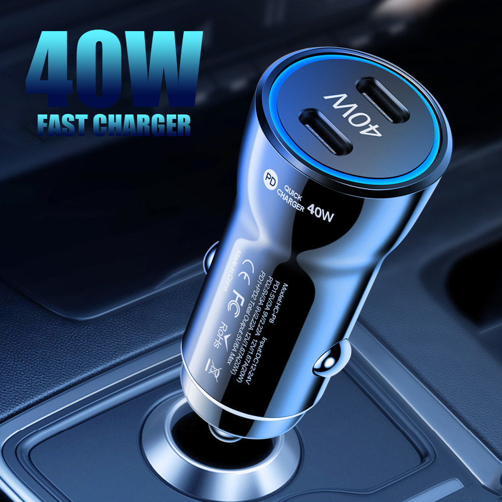 Car Charger Super Fast Charger Metal One Tow Two Car Charger - Temu