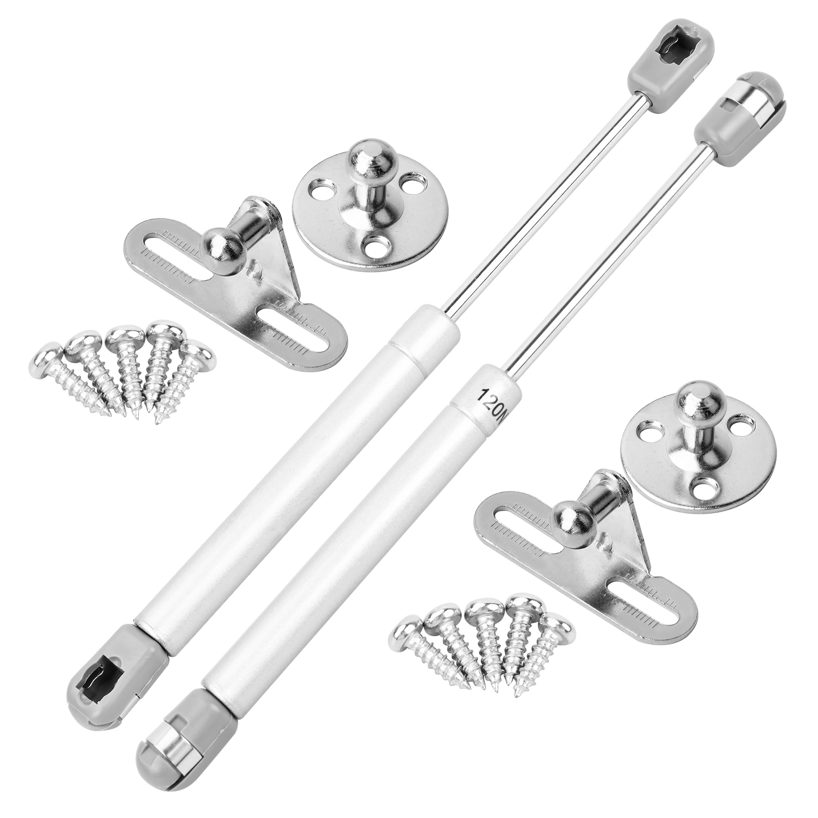 

2pcs Gas Struts, Soft Open Lid Safety Hinges For Kitchen Cabinet Doors, Soft Open Lid Safety Hinges