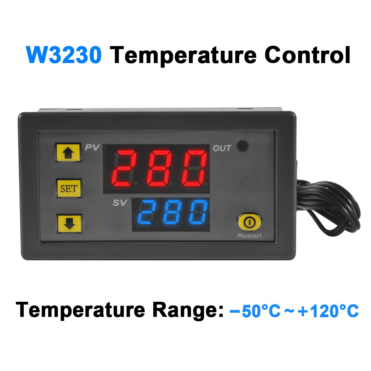Termostato Digital Programable W3230 / -55 A 120°c - Ac 220v