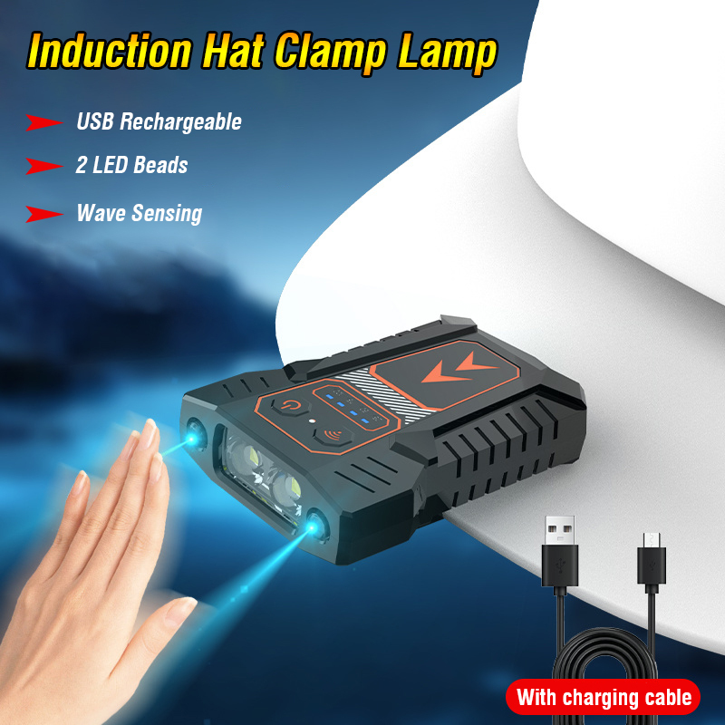 Lampe à Clip LED I Lampe Frontale LED Rechargeable via USB I Lampe